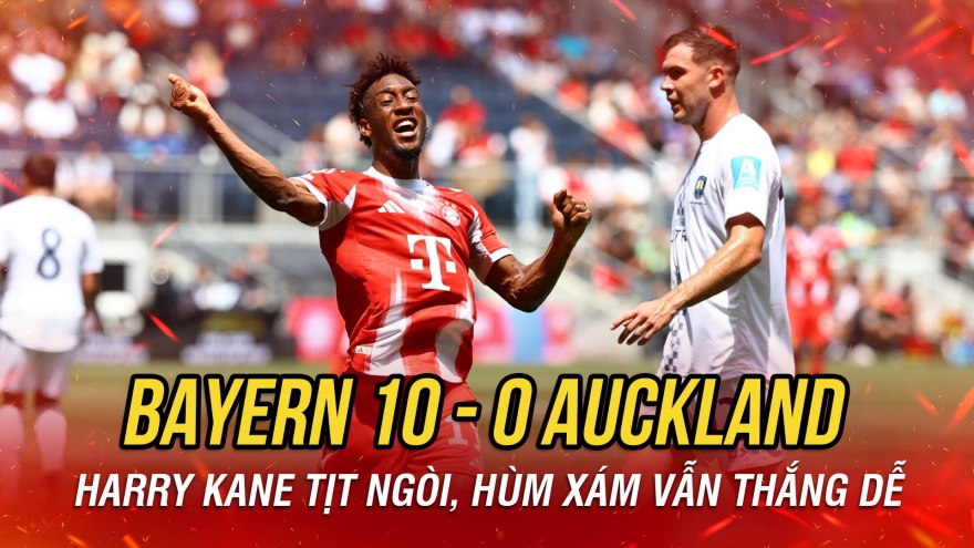 Kết quả FIFA Club World Cup 2025 đêm 15/6: Bayern "hủy diệt" Auckland
